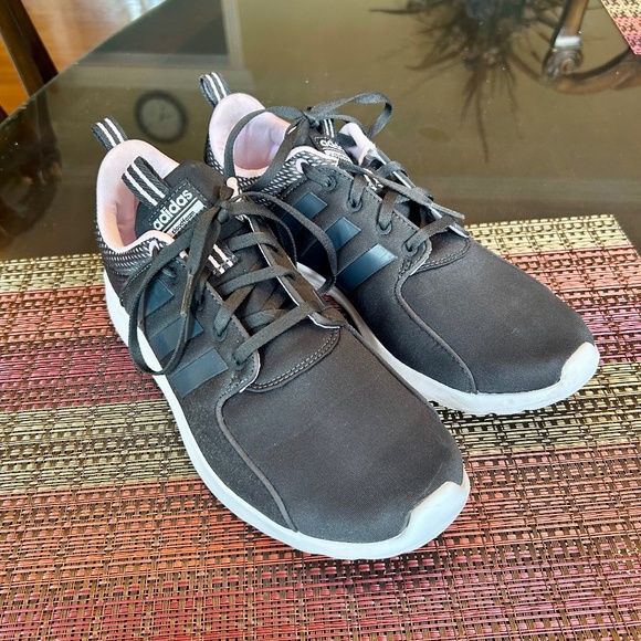 Adidas Black and Pink Cloudfoam Running Shoes Size 10 - Picture 3 of 11